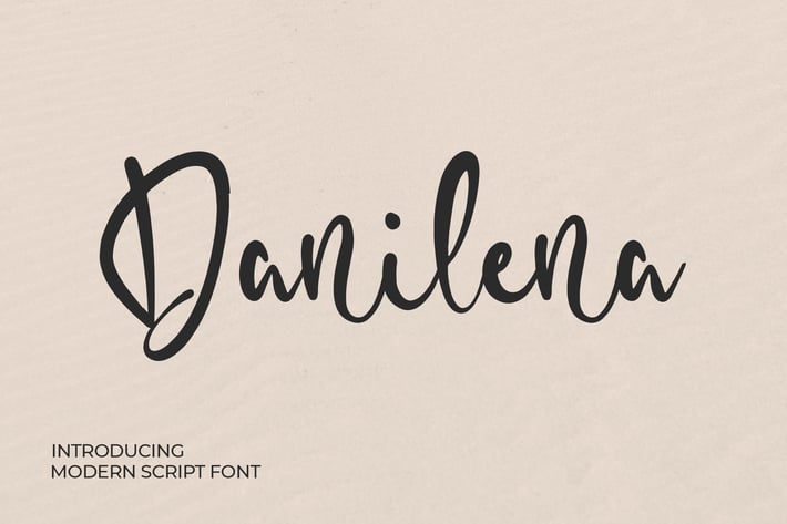 Danilena - Modern Script Font