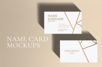 Classic business card mockup