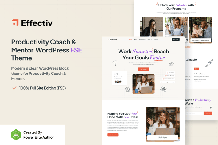 Effectiv – Productivity Coach & Mentor WP Theme