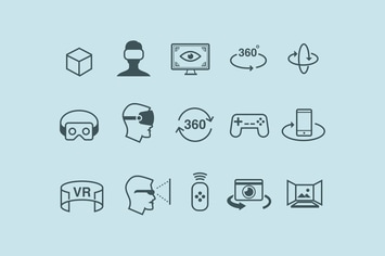 15 VR & 3D Icons