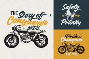 Custom Motorcycle Culture Logo/ Badges Vol.1