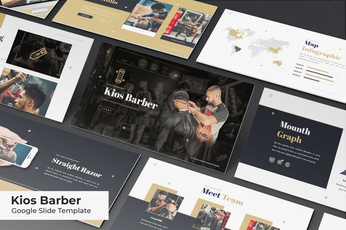 Kios Barber - GoogleSlides Template