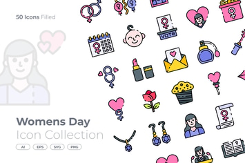 Womens Day Filled Icon