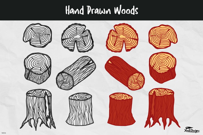 Hand Drawn Woods