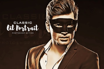 Classic Oil Portrait Photoshop Action