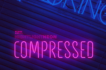 Retro Neon Font - Compressed Style