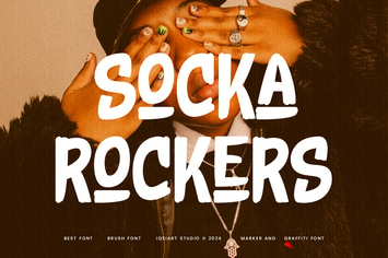 Socka Rockers - Marker & Graffiti Font