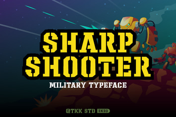 Sharpshooter - Stencil Army Font