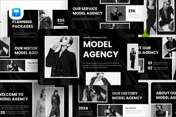 Model Agency Keynote Presentation Template
