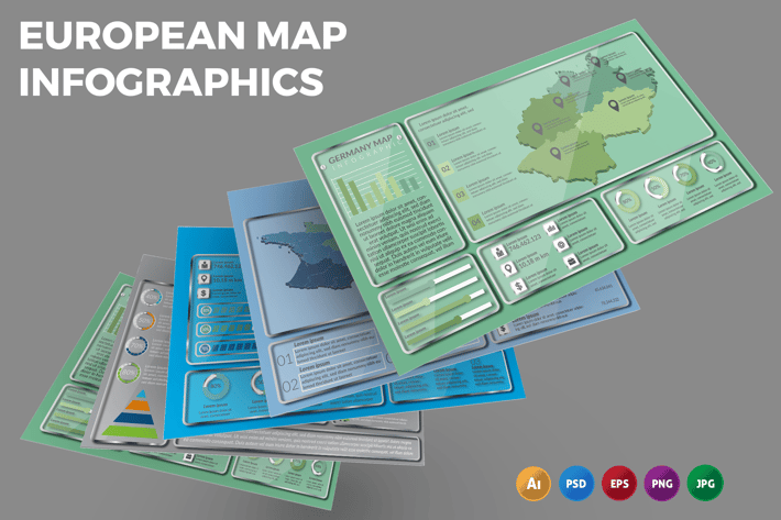 European Map – Infographics Design