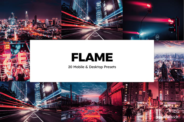 20 Flame Lightroom Presets & LUTs