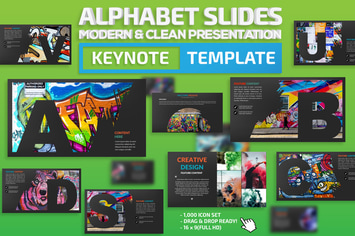 Alphabet Slides Keynote Template