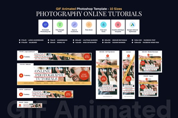 GIF Banners - Photography Online Tutorials Banners