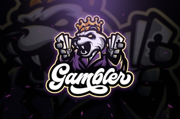 Gambler Panda Sport and Esport Logo