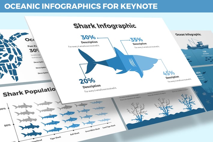 Oceanic Infographics for Keynote Template