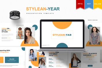 Stylean - year | Powerpoint, Keynote, Googleslide