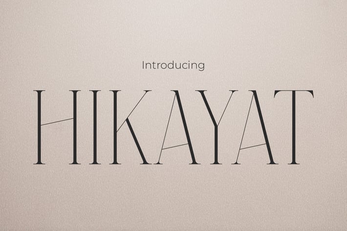 Hikayat Premium Elegant Serif Modern Font