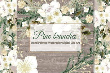 Pine branches design