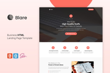 Blare - Clickthrough HTML Landing Page Template