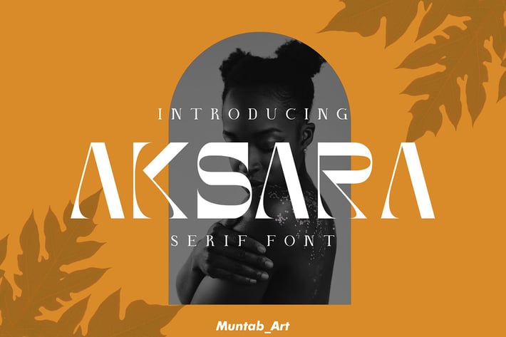 Akasara | Modern Serif font