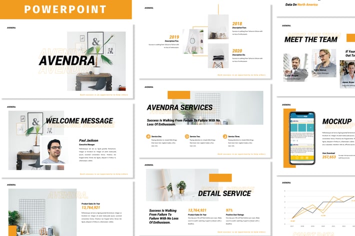 Avendra - Business Powerpoint Template