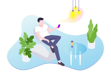 Smart Control App Isometric Illustration