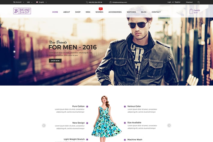 Brandshop - eCommerce PSD Template 