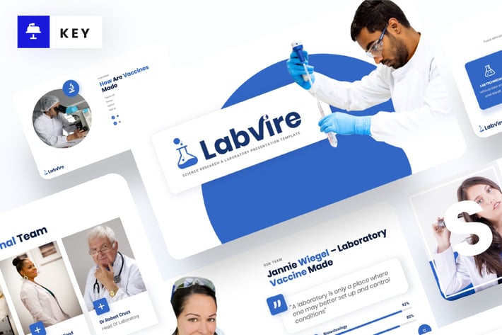 Labvire - Science Research Keynote Template