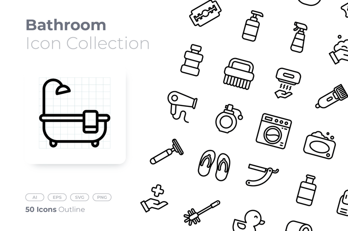 Bathroom Outline Icon