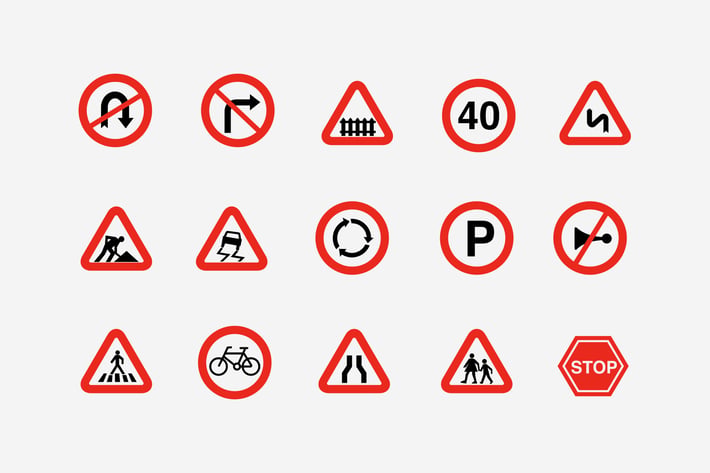 15 Traffic and Road Signs