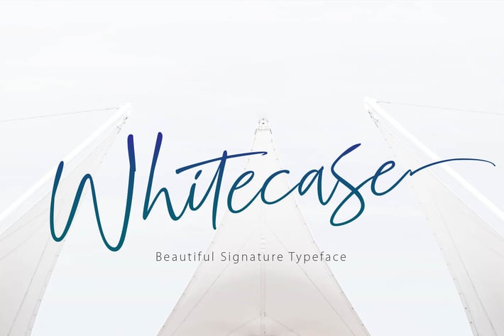 WHITECASE - Script Font