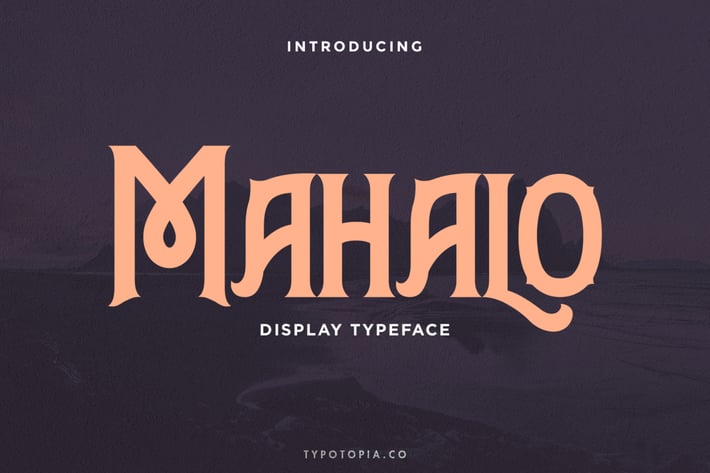 Mahalo Display Typeface
