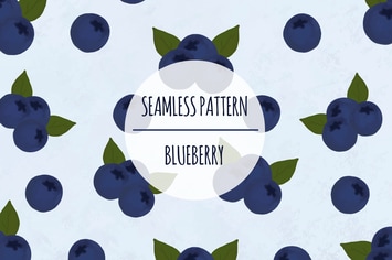 Blueberry – Seamless Pattern