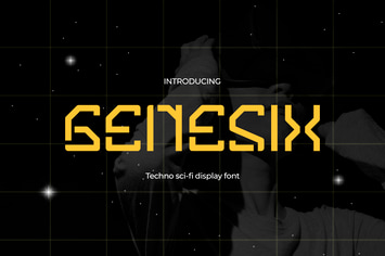 Genesix - The Futuristic Font