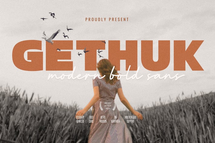 Gethuk - Modern Bold Sans