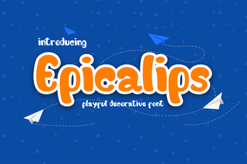  Epicalips - Fun Children Typeface