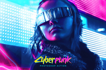 CyberPunk Photoshop Action