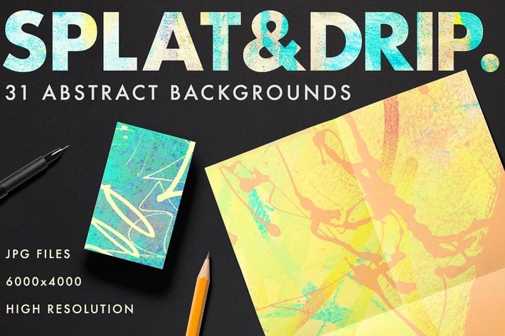 Splat & Drip Graffiti Backbgrounds