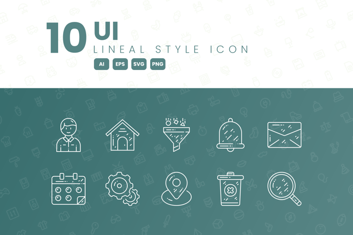 10 UI Detailed Icon Collection