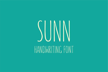 SUNN - Handwriting Font