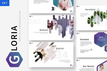 Gloria - Hexagonal Keynote Template