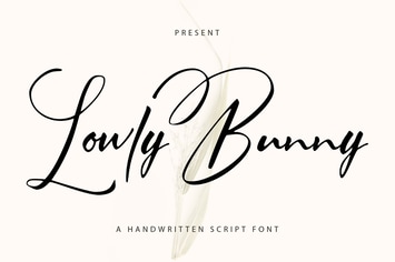 Lowly Bunny | Handwritten Script Font