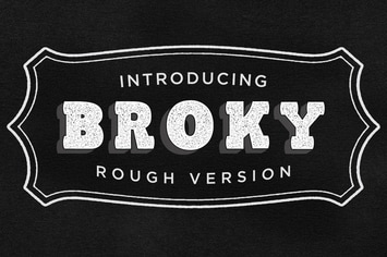 Broky Typeface - Rough Version