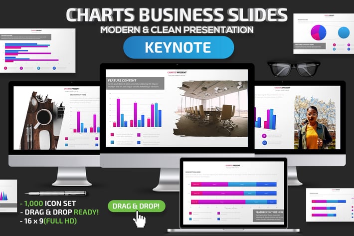 Charts Business Keynote Slides