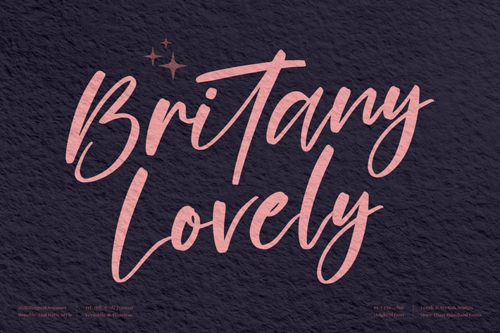 Britany Lovely Handwritten Font