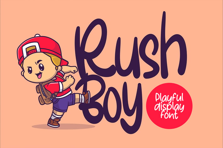 Rush Boy - Playful Display Font