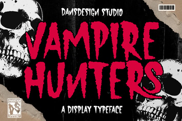 Vampire Hunters Horror Display Font