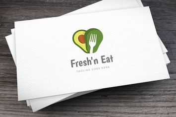Fresh Avocado Logo Template