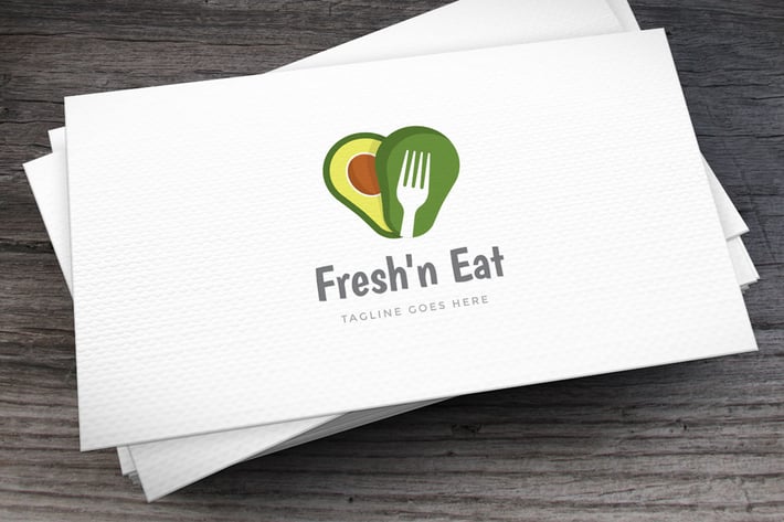 Fresh Avocado Logo Template