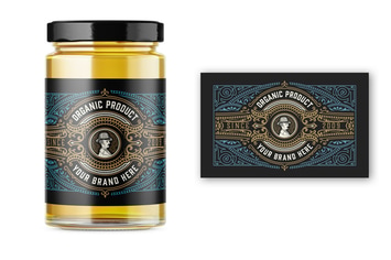 Vintage-Style Honey Label Layout